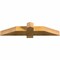 Ekena Millwork Eugene Rough Sawn Timber Gable Bracket, Western Red Cedar, 36"W x 7"H x 4"D x 4"F, 5/12 Pitch GBW036X07X0404EUG00RWR - alternate 2